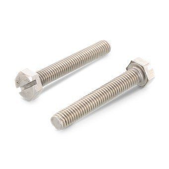 Рекомендуем купить Болт DIN 933 SZ M6x20 с шестигранной головкой, прямым шлицем и полной резьбой, нерж. сталь A4