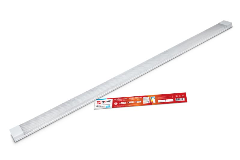 Рекомендуем купить Светильник светодиодный SPO-110 PRIZMA 36Вт 230В 4000К 3000лм/3240лм 1200мм IP40 IN HOME 4690612032702