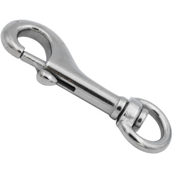 Рекомендуем купить Карабин вертлюжный ART 8303 Ø19мм с задвижный защелкой, нерж. сталь А4