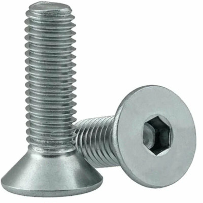 Рекомендуем купить Винт DIN 7991 M10x35 с потайной головкой и внутренним шестигранником, кл. пр. 10.9, оц. сталь