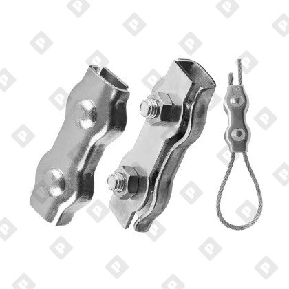 Зажим DUPLEX для троса Ø5мм, оц. сталь - №3