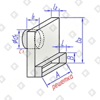 КСД для настенного щелевого диффузора 1 - №1