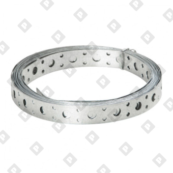 Лента монтажная перфорированная LP 25х0.5 (25 м) прямая для вентиляции, оц. сталь - №1