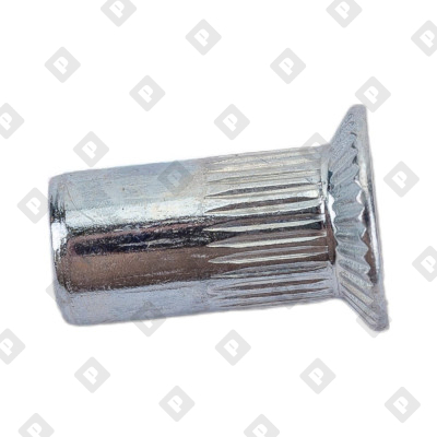 Заклепка M5x13.5 с внутренней резьбой и потайным бортиком, с насечками, оц. сталь - №3