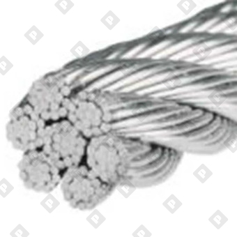 Трос ART 8382 (DIN 3060) Ø6 мм, конструкция 7х19, нерж. сталь А2 - №1