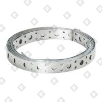 Лента монтажная перфорированная LP 17x1 (25 м) прямая для вентиляции, оц. сталь - №1