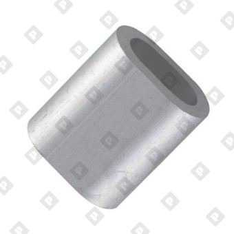 Зажим DIN 3093 для троса Ø8мм, алюминиевый - №1