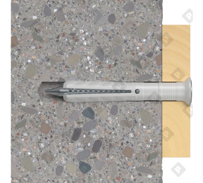 Гвоздевой дюбель fischer N 8x60 S K NV с потайным бортиком, упаковка блистер 10 шт - №2