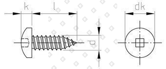 DIN 7981 A2 C 6,3X16 SQ3 - №4