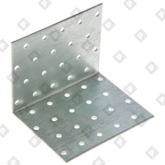 Уголок крепежный равносторонний KUR 80x80x600x1.5 мм, оц. сталь - №1