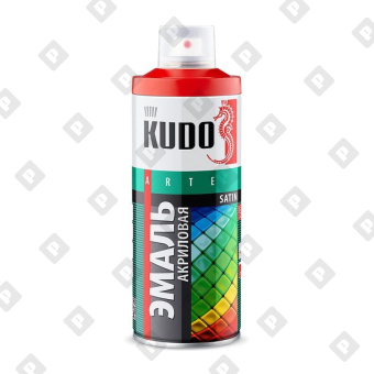 Эмаль аэрозольная Kudo KU-0A9005 satin RAL 9005 чёрная (0,52 л) - №1