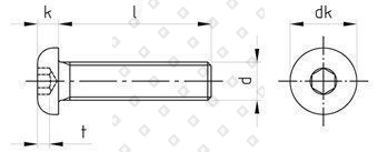 ISO 7380-1 A4 M 2,5X16/16 - №4