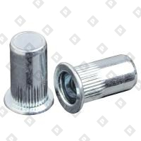 Заклепка М10x37 закрытая с внутренней резьбой, насечками и цилиндрическим бортом, оц. сталь - №1