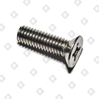 Винт ГОСТ 17475 исполнение 2 М6x14 с потайной головкой и крестообразным шлицем, кл. пр 4.8, оц. сталь - №1