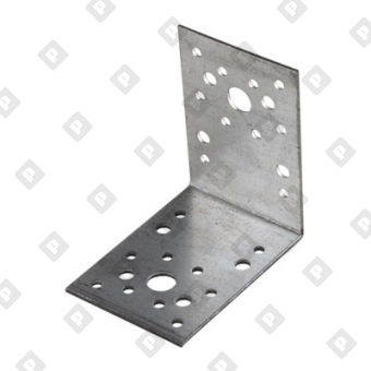 Крепежный уголок KU 130x130x100x2 мм, оц. сталь - №1