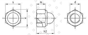 DIN 986 A2-70 M 10 A/F 17 - №5