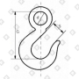 Крюк чалочный 320А 5 т, грузовой, кл.пр. 8