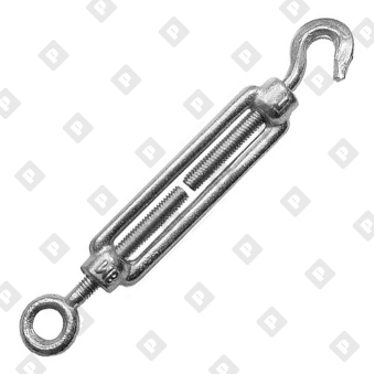 Талреп DIN 1480 М12 крюк-кольцо, оц. сталь - №1