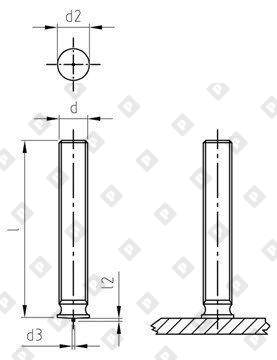 M 10X55 ISO 13918 A2 PT - №5