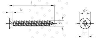 DIN 7982 A2 C 6,3X45 Z - №4