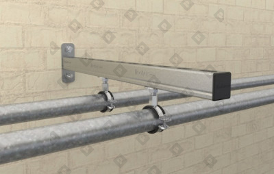 Хомут с быстродействующим замком fischer FGRS Universal 12-15 мм (1/4")  с гайкой M8, оц. сталь - №2