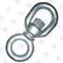 Вертлюг 12мм петля-кольцо, оц. сталь